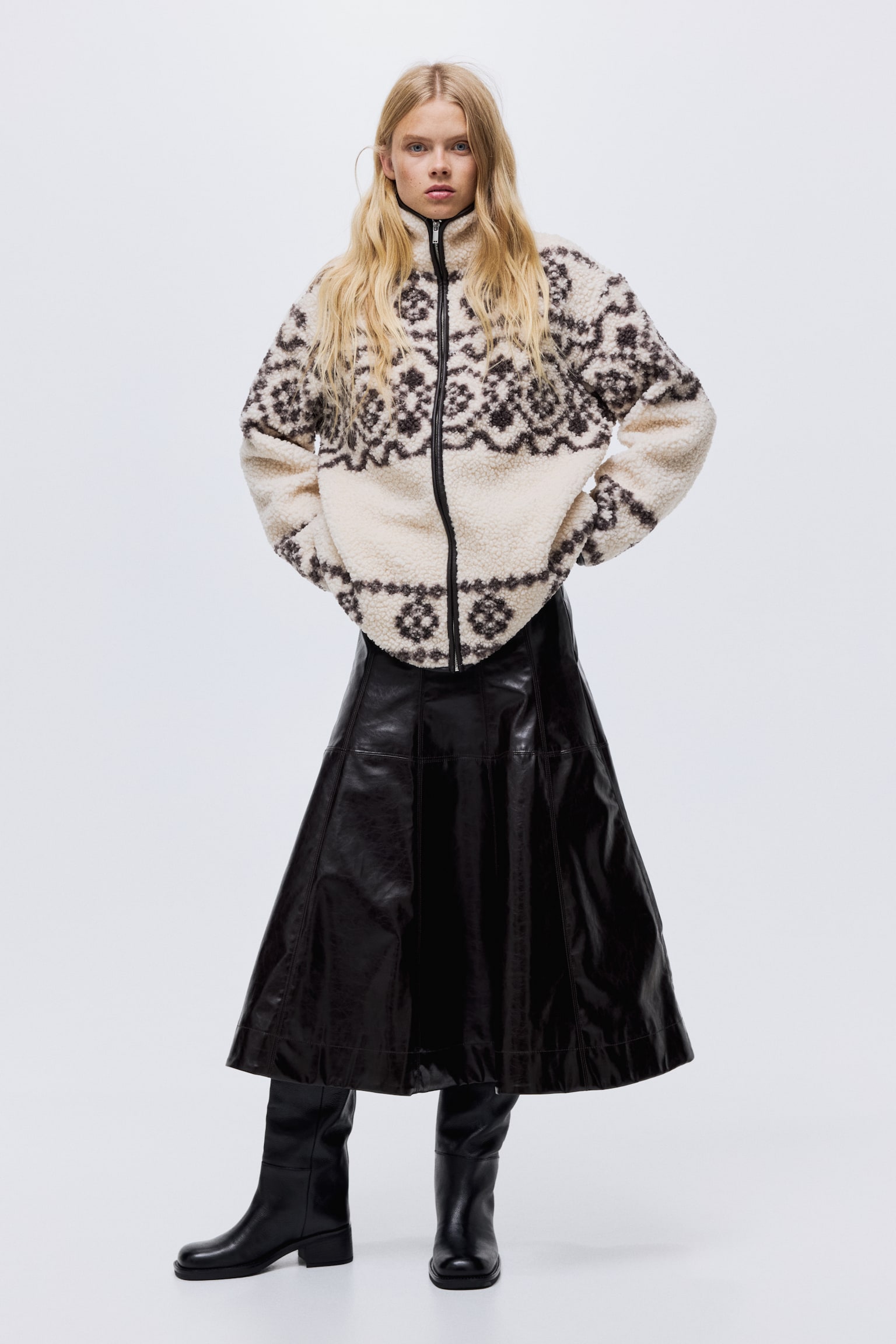 Leather boots - Black/Dark brown/Dark grey - 1