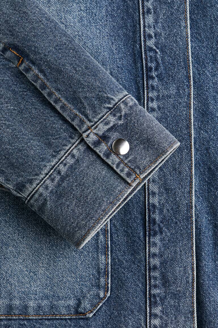 Giacca Denim Vintage Donna Con Cappuccio - Blu Chiaro, Taglia L, Per Inverno E Primavera