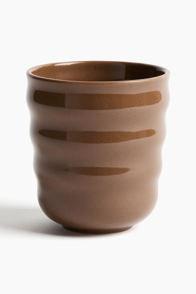 Stoneware mug - Brown/Green - 1