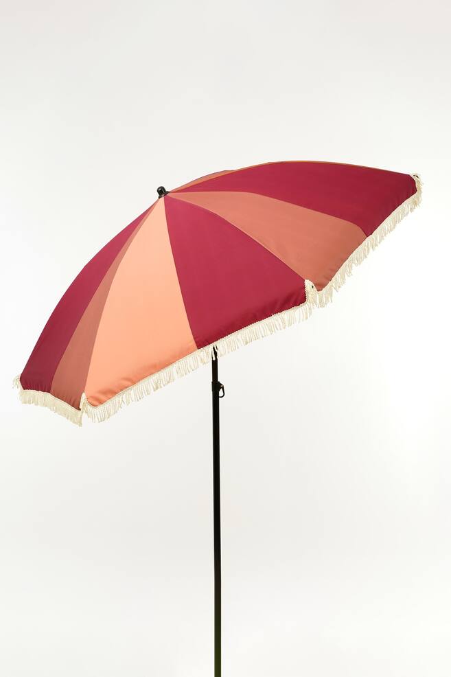 Vippende parasol - Pink/Grøn - 7