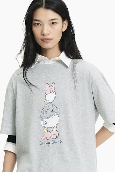 プリントコットンTシャツ