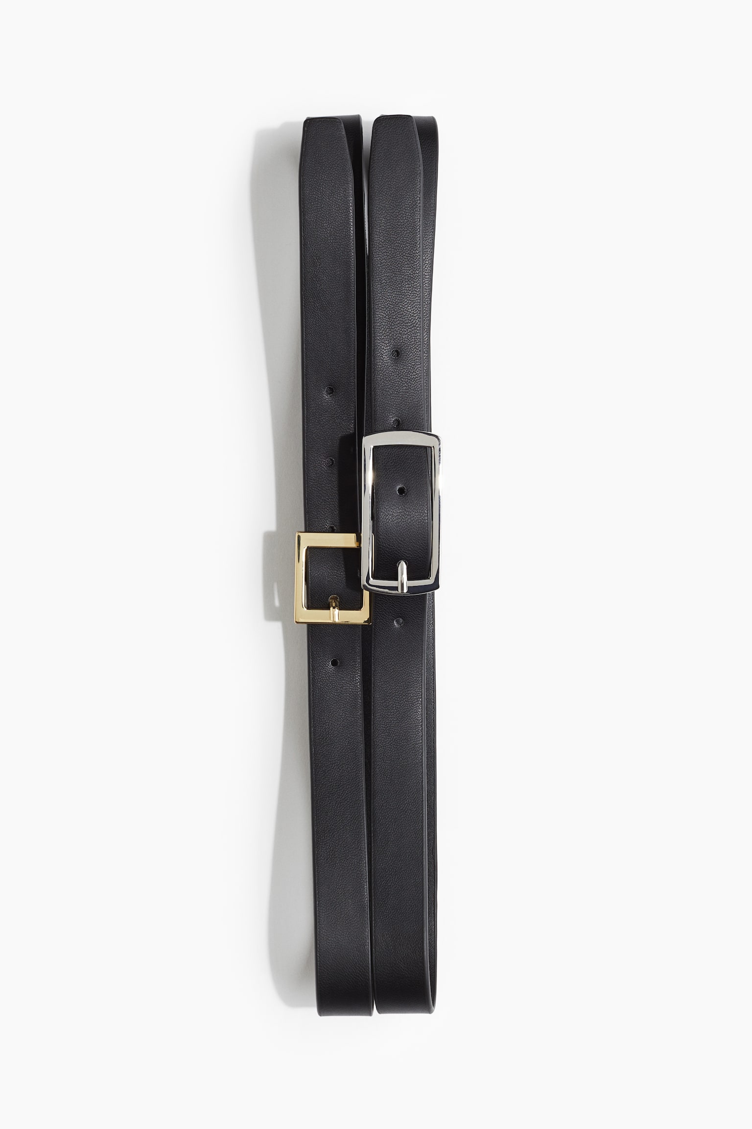 Double-strap waist belt - Black - 1