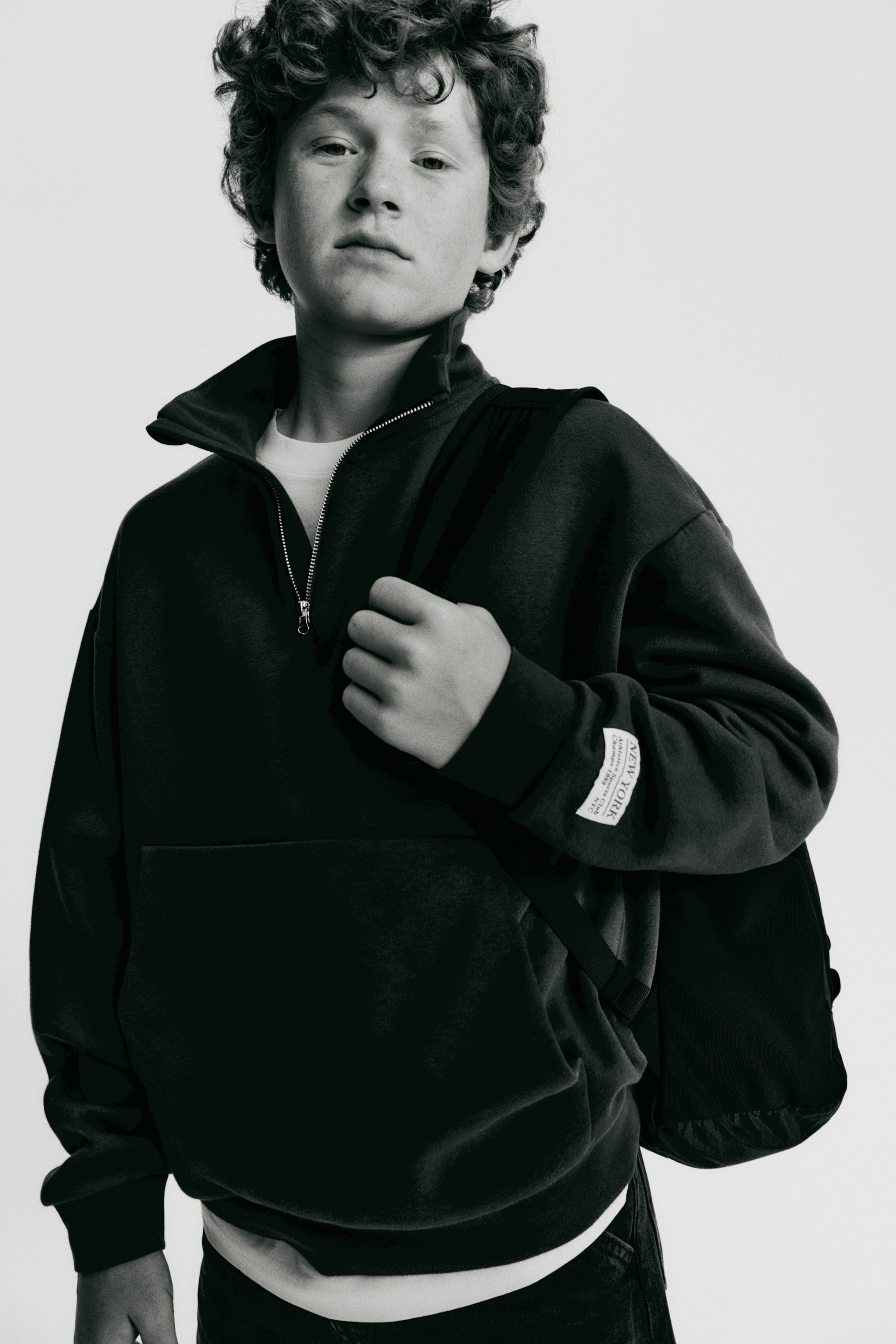 Детские худи H&M Half-Zip Sweatshirt — фото 3