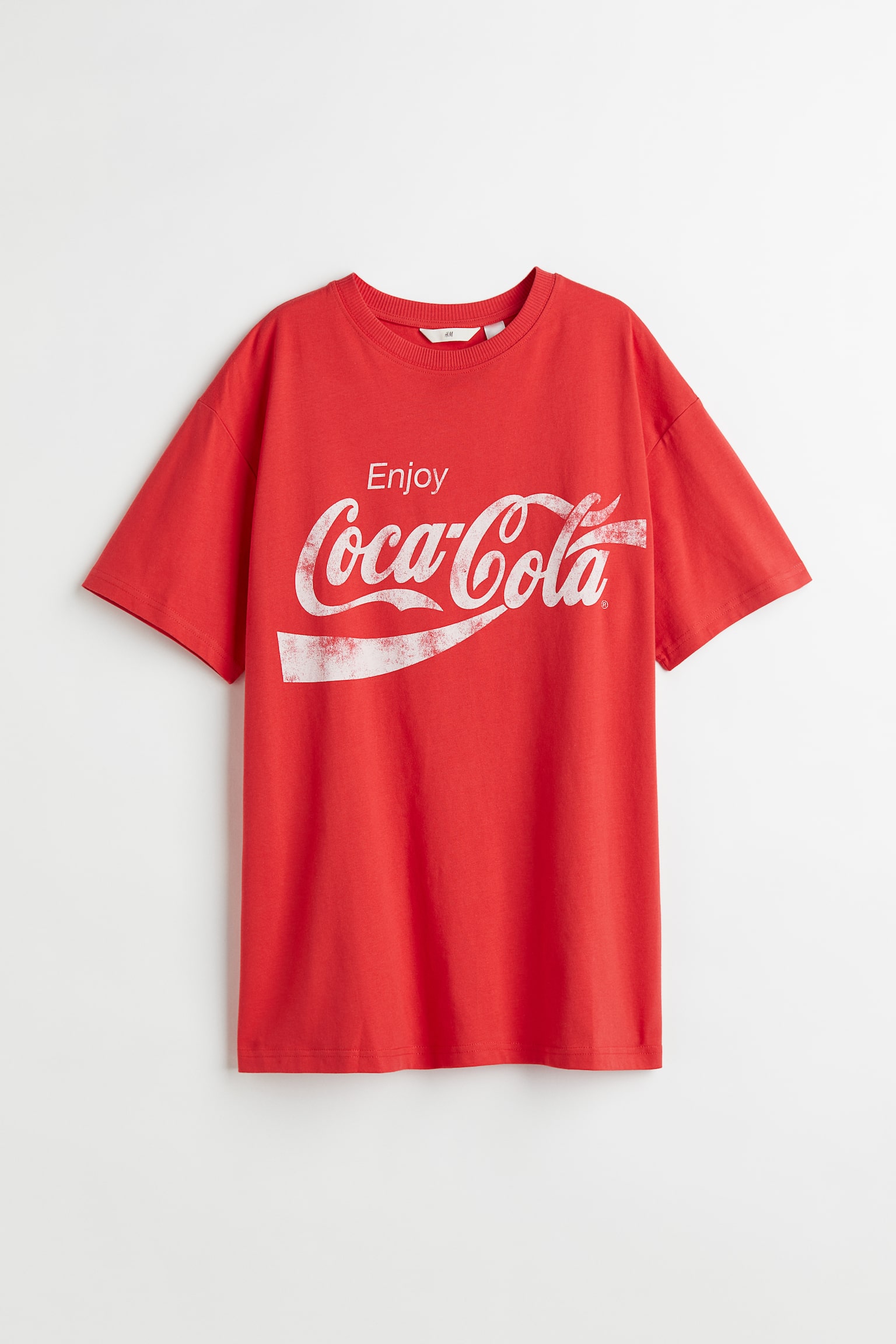 オーバーサイズ デザインTシャツ - レッド／Coca-Cola - 1