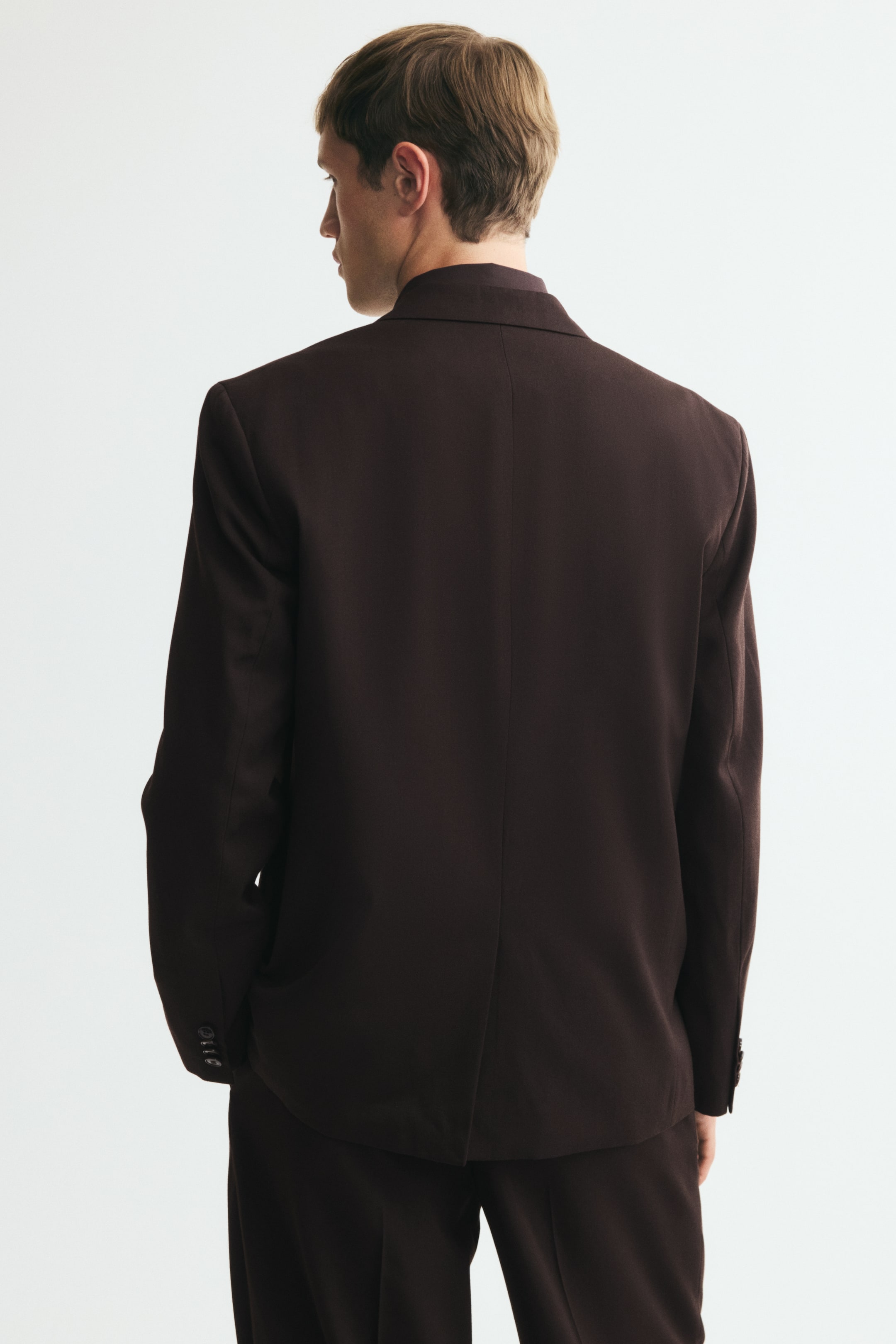 Relaxed-Fit Wool-Blend Suit Jacket