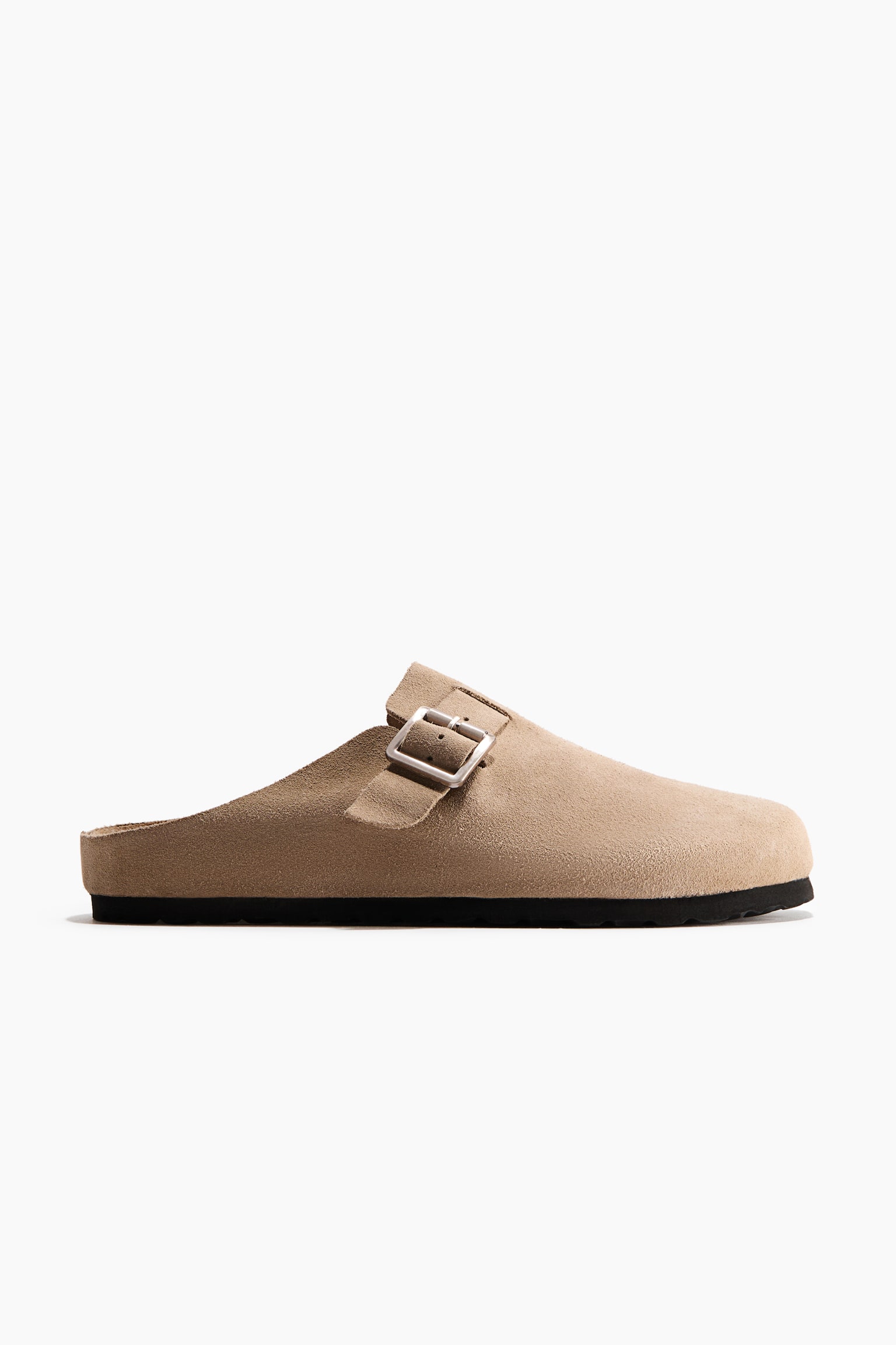 Leather mules - Beige/Dark khaki green/Black