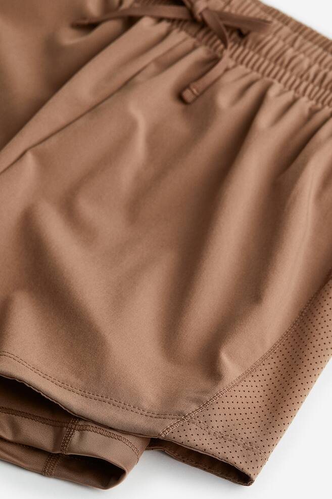 DryMove™ Double-layered running shorts - Light brown/Black/Light beige/Blue/dc - 5