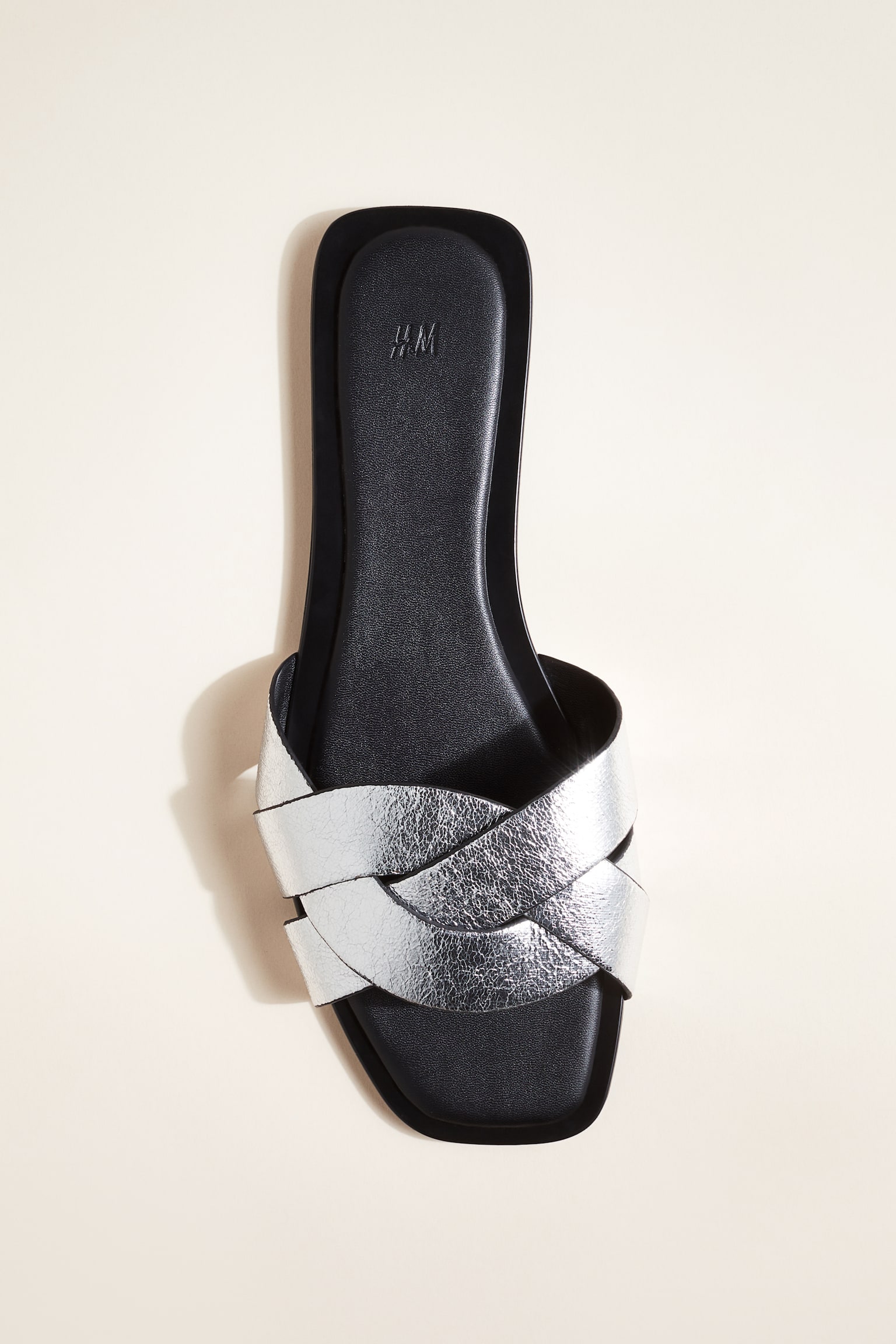 Braided sandals - Silver-coloured/Black - 1