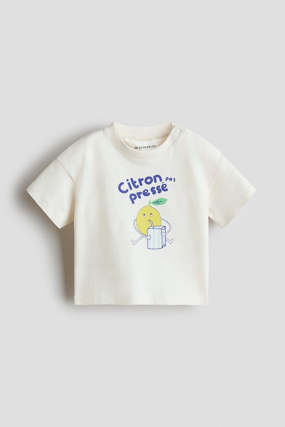 Детские футболки H&M Embroidered-Detail T-Shirt