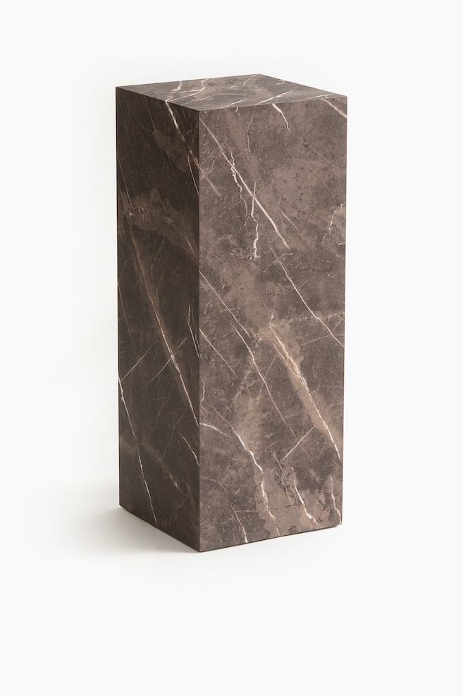 Sellette carrée - Marron foncé/Gris - 1