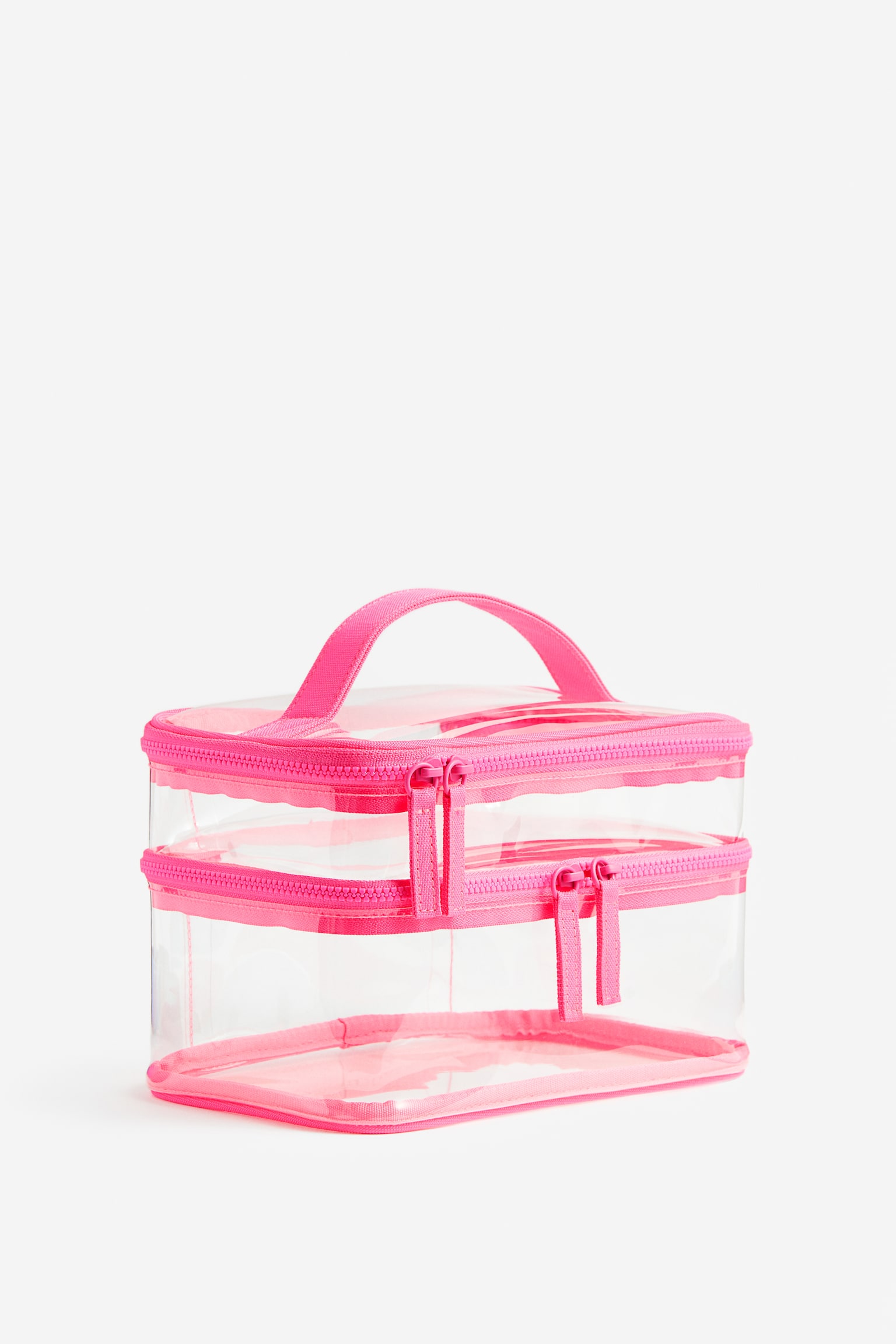 Trousse de toilette - Rose flamboyant/transparent/Transparent/noir/Transparent/Rose flamboyant - 3