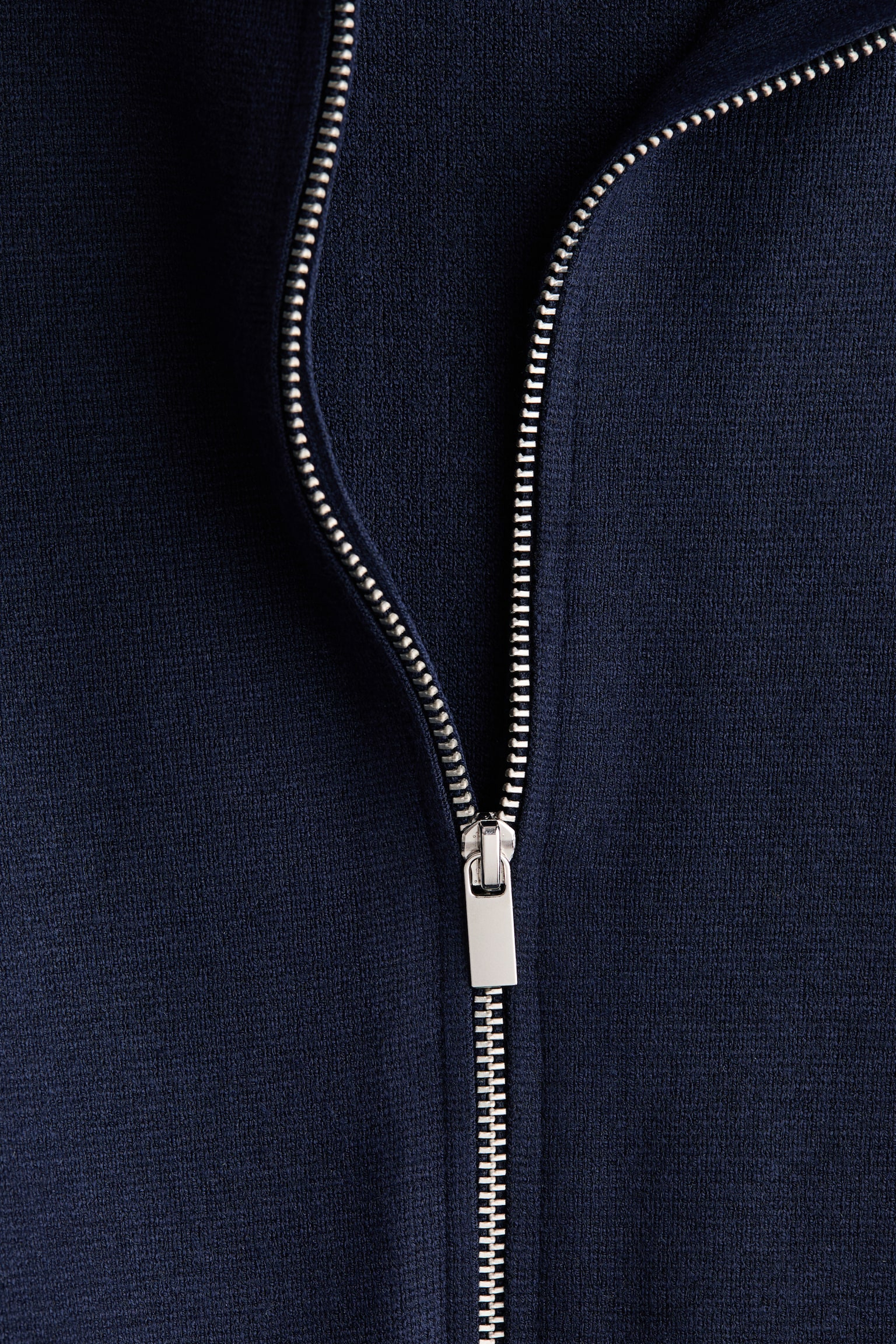 Zip-through cardigan - Navy blue - 3