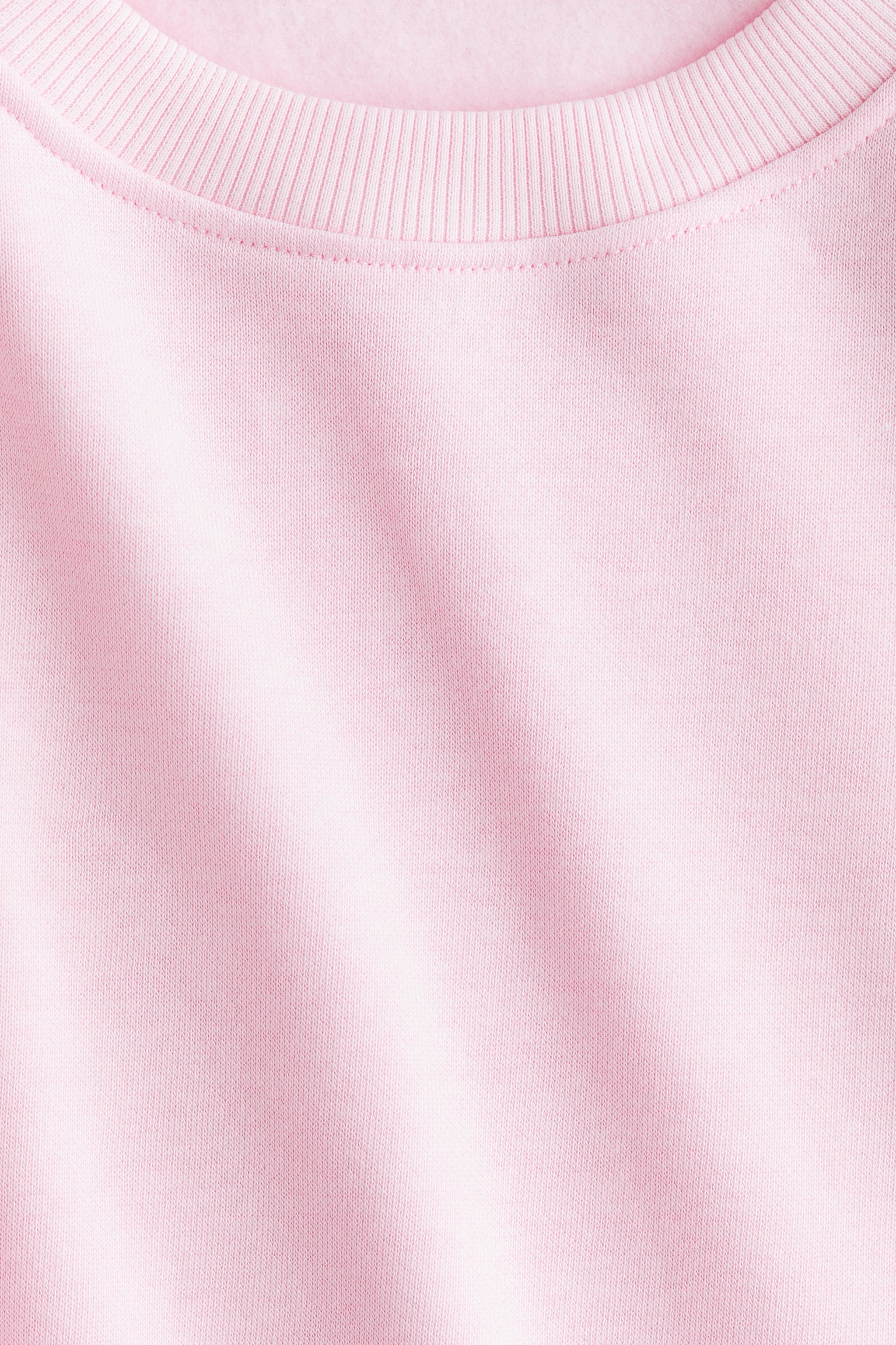 Crew-neck sweatshirt - Light pink/Light dusty green/Light grey/Light pink/Light grey marl - 2