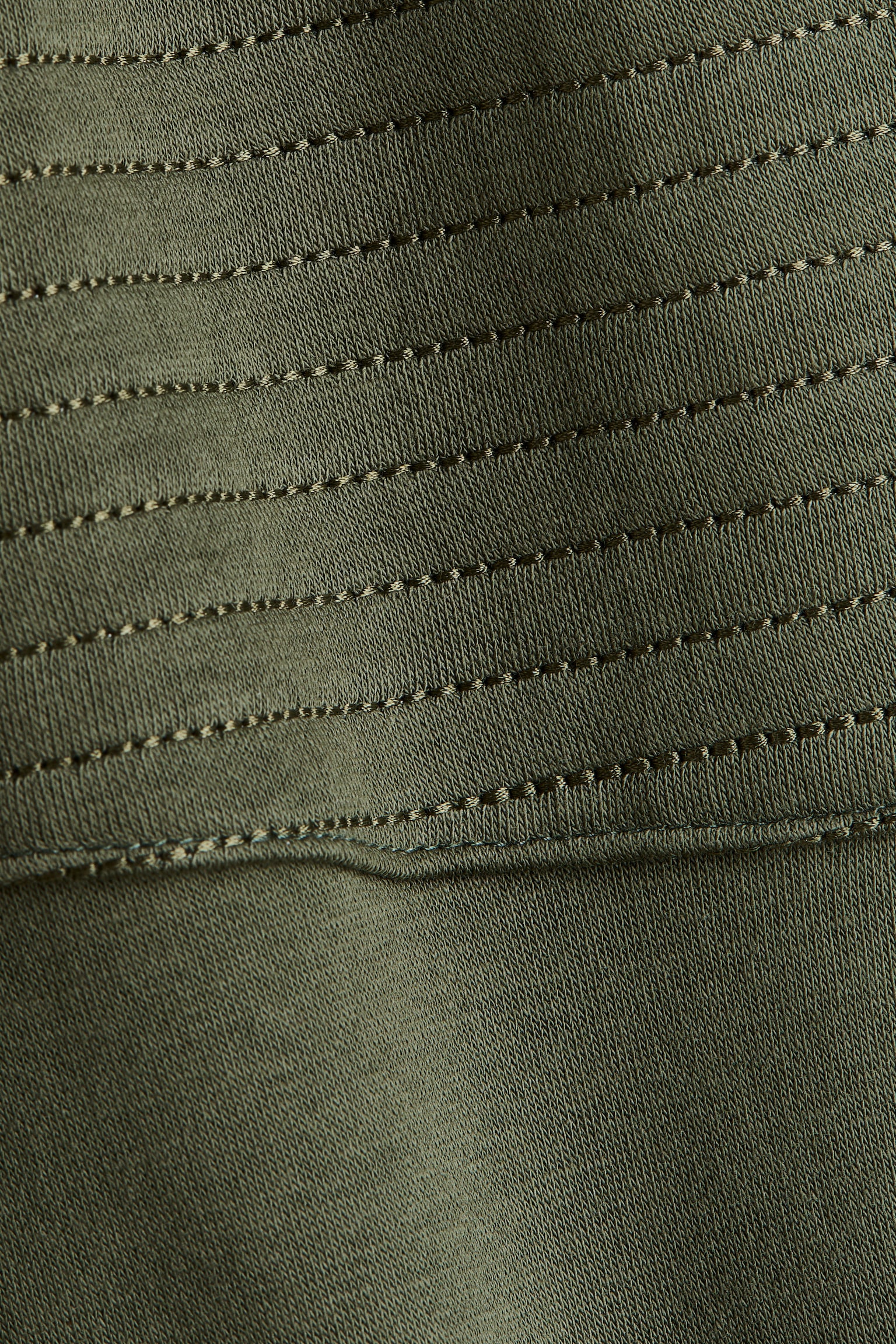 Детские брюки H&M Brushed-Inside Biker, цвет: Тёмный хаки зелёный — фото 2