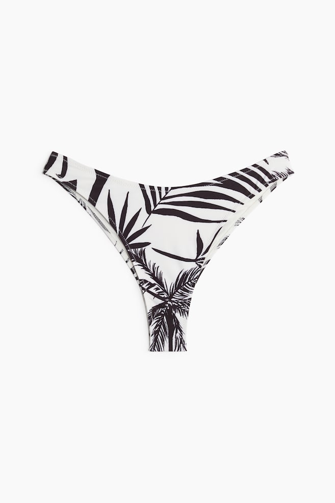 Brazilian bikini bottoms - White/Black patterned/Dark purple/White/Floral/Green/Light pink/Patterned/Dark brown/Navy blue/White - 1
