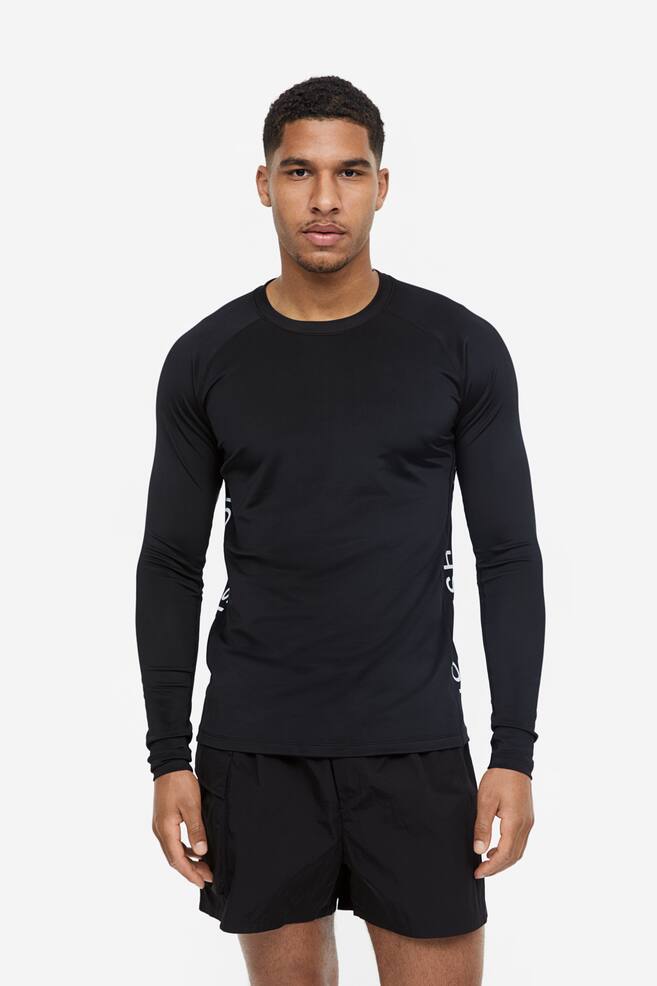 Long-sleeved swim top - Black/Body and Soul - 3