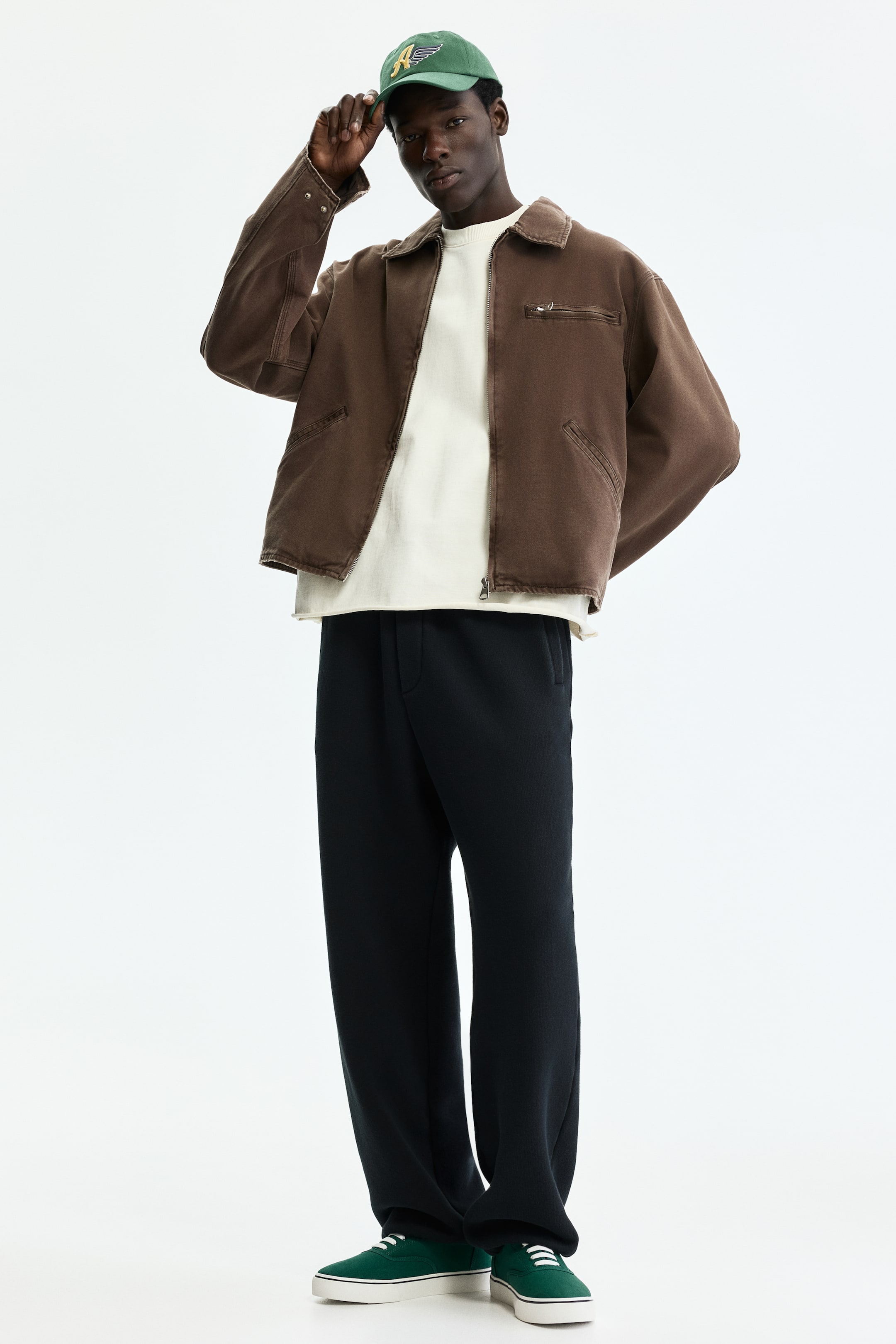 Переглянути збільшене зображення: Спортивні штани Relaxed Fit - Чорний - Men | H&M UA 1