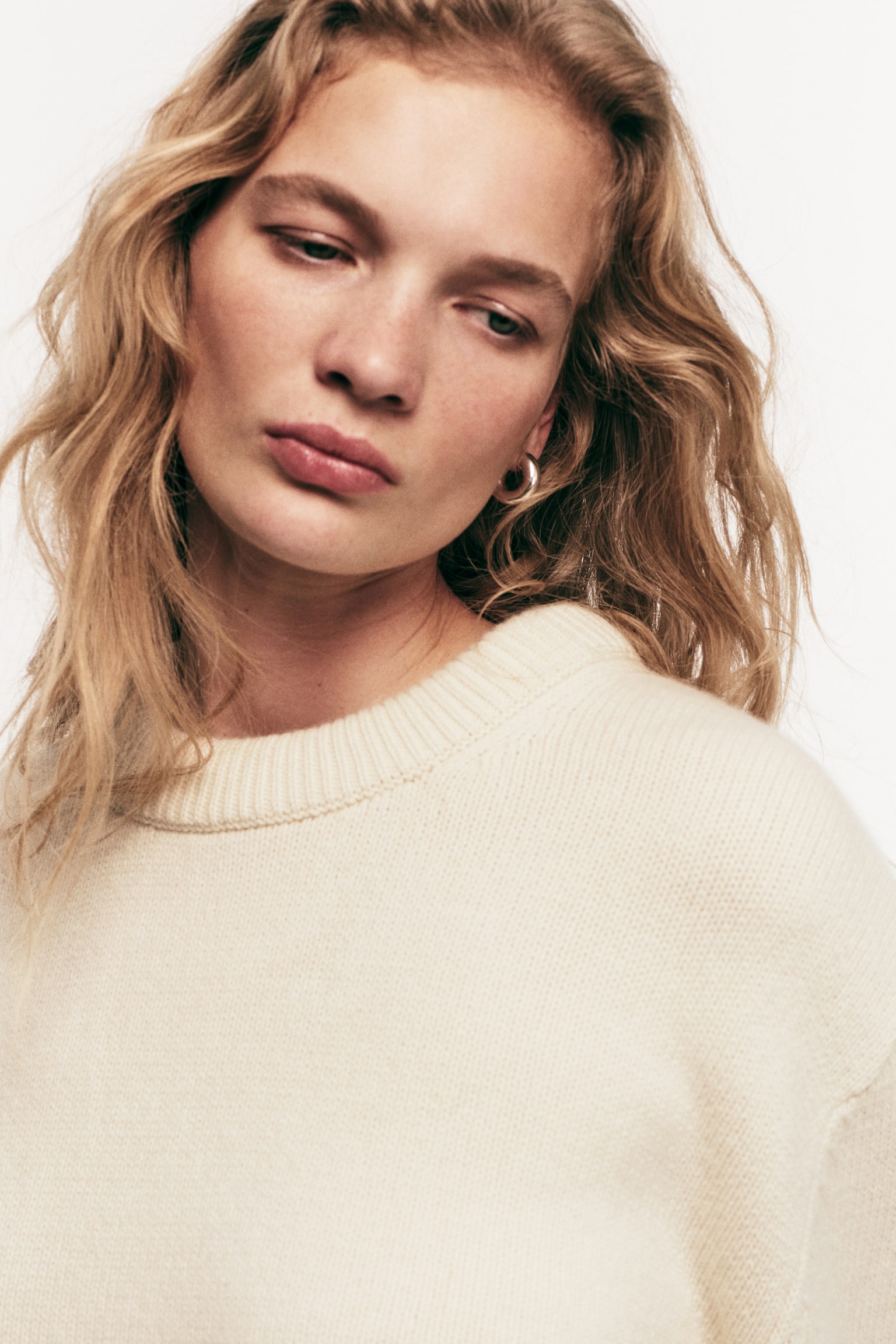 Wool jumper - Light beige/Black - 5