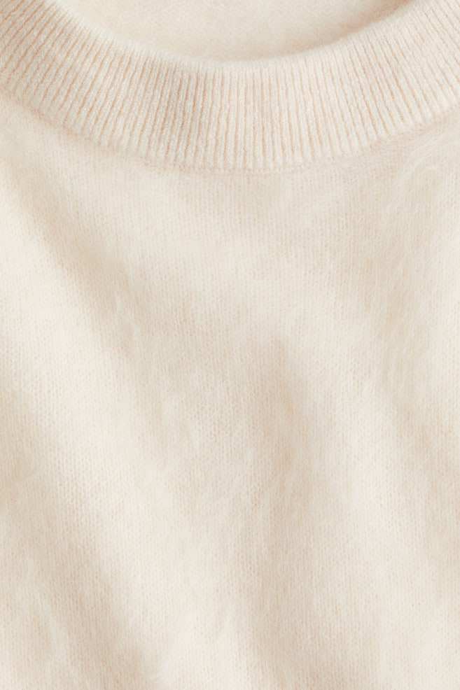 Top en cachemire brossé-Crème - 5