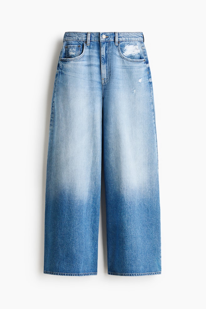 Barrel Leg Regular Jeans - Light denim blue - 1