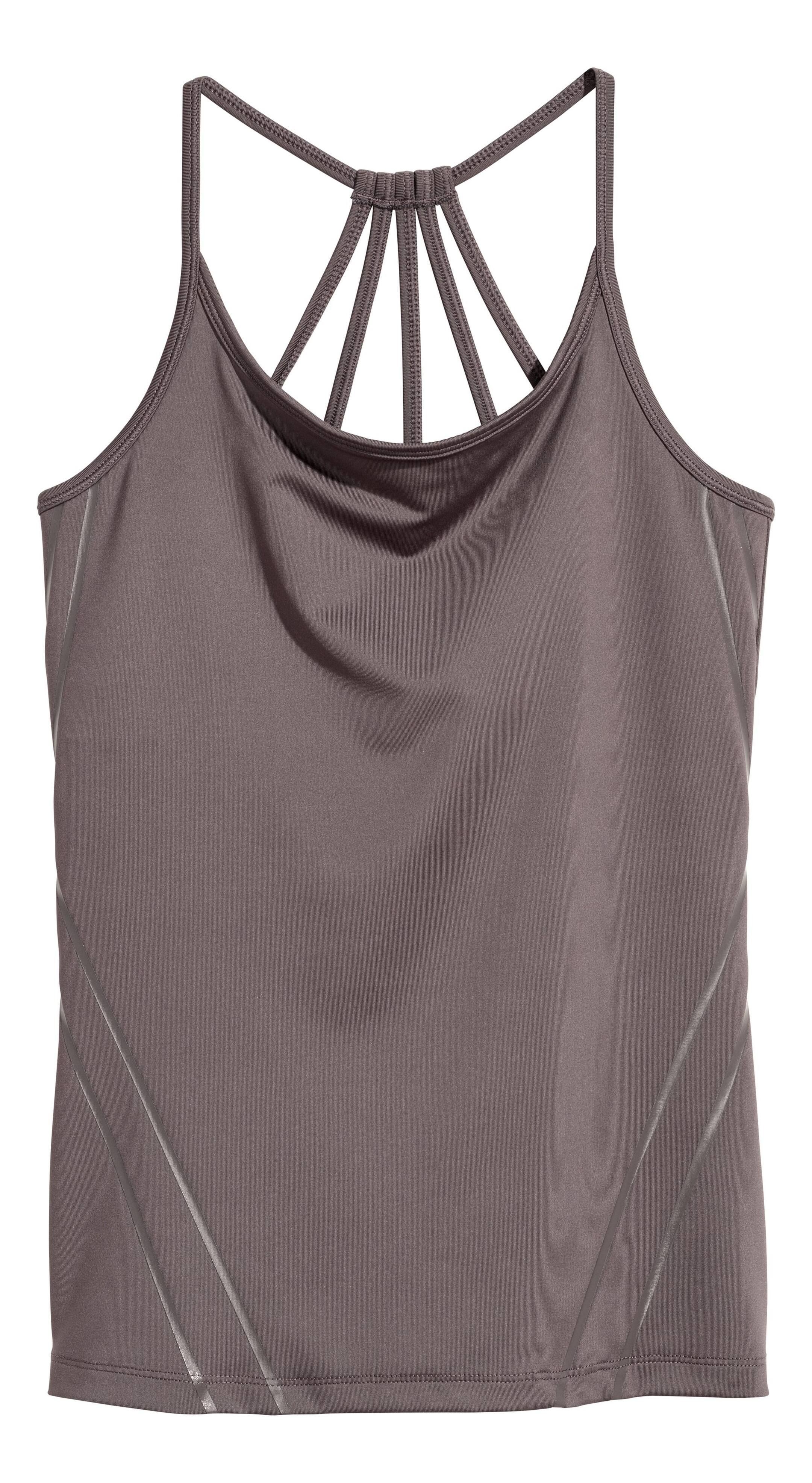 View larger image: Sports Tank Top - Dark taupe - Ladies | H&M US 1