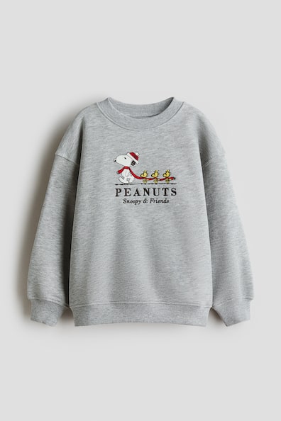 プリント オーバーサイズスウェットシャツ