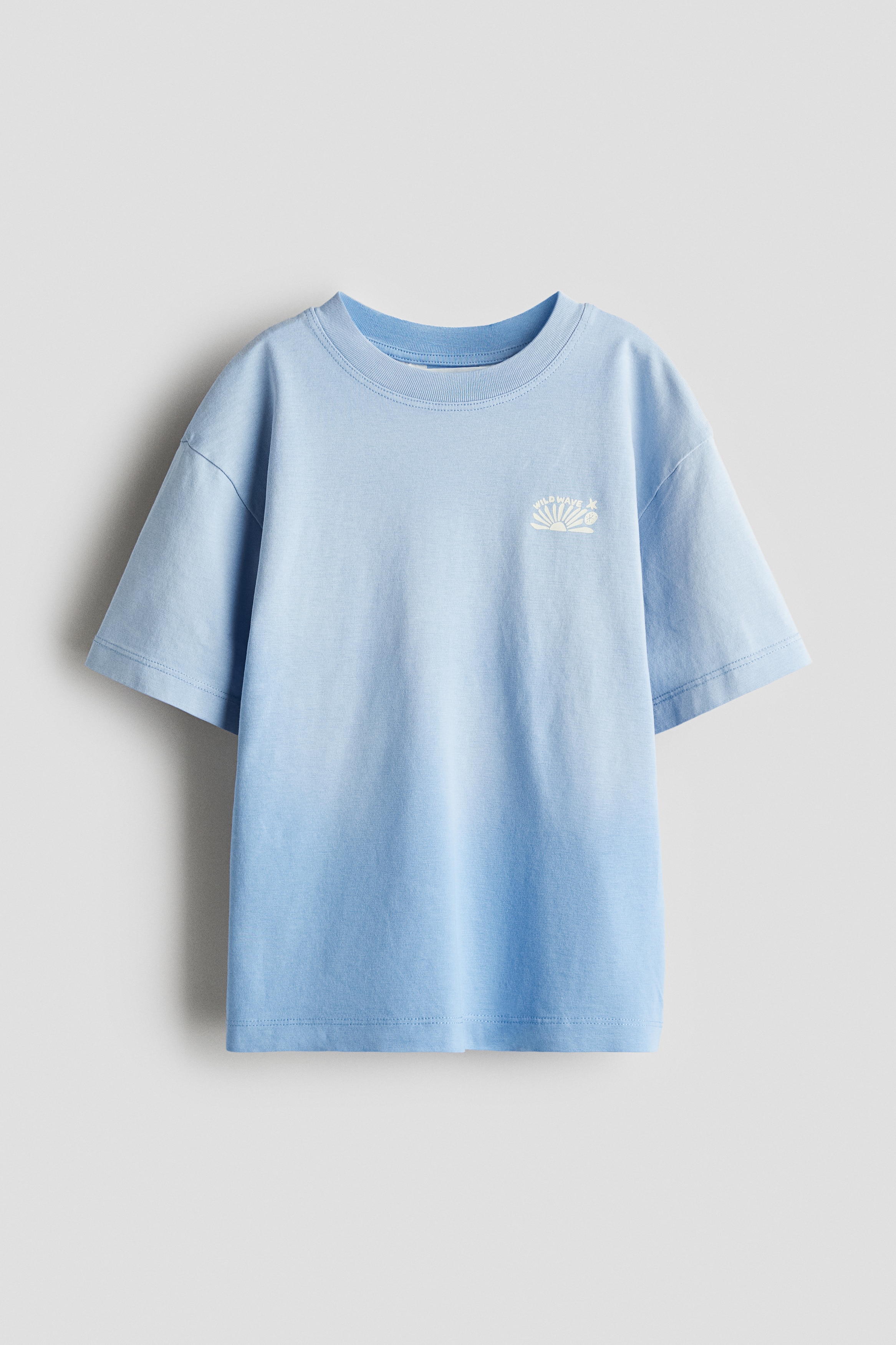 Printed cotton T-shirt - Light blue/Wild Wave/White/Tie-dye/Blue/Wild Wave