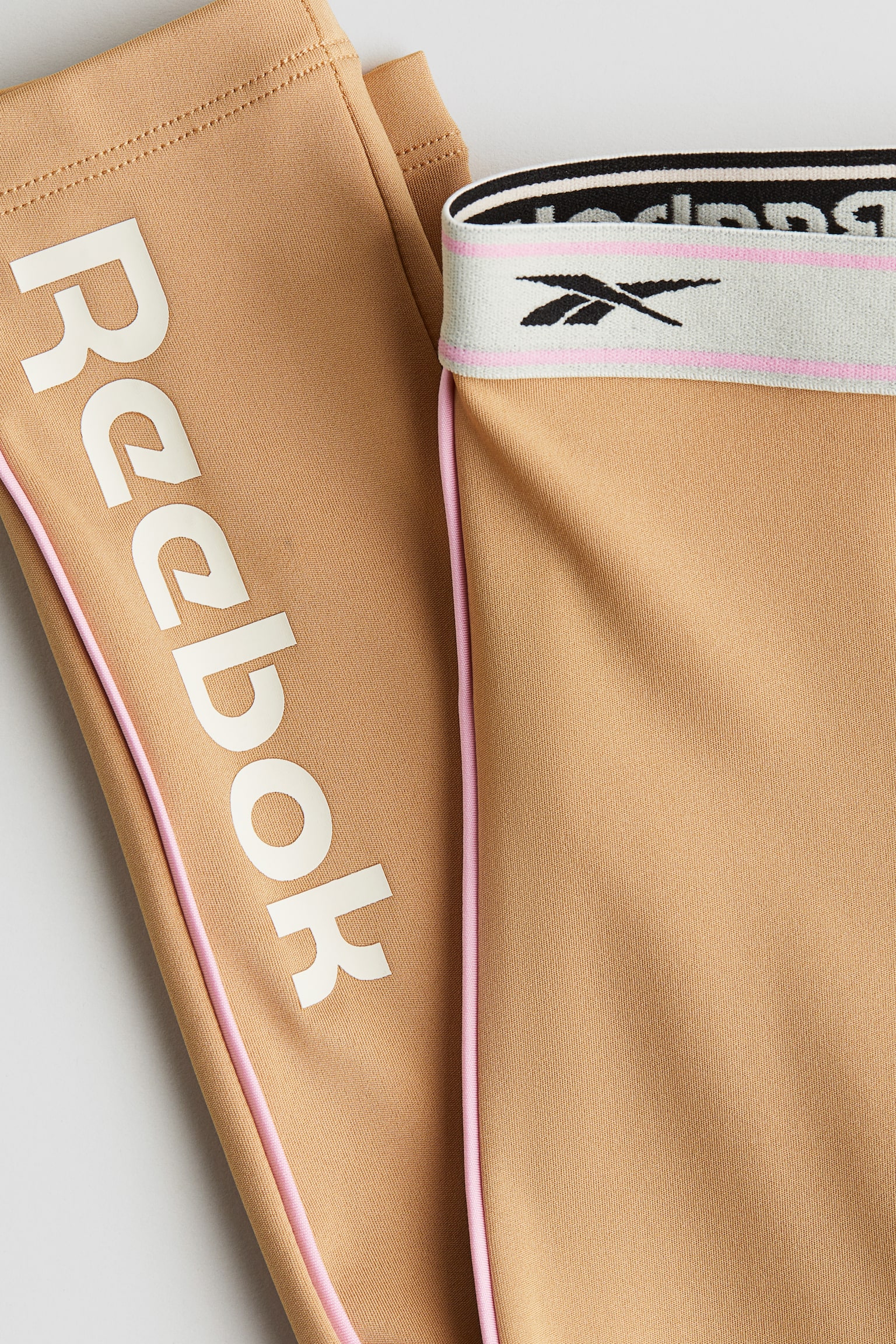 Print-detail leggings - Beige/Reebok - 6