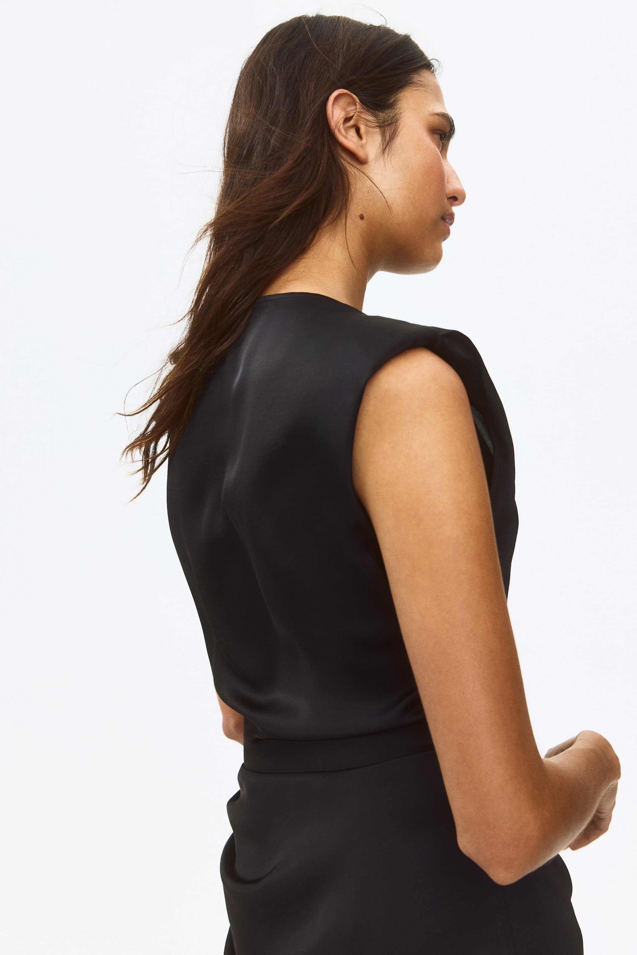 Satin Wrap Dress