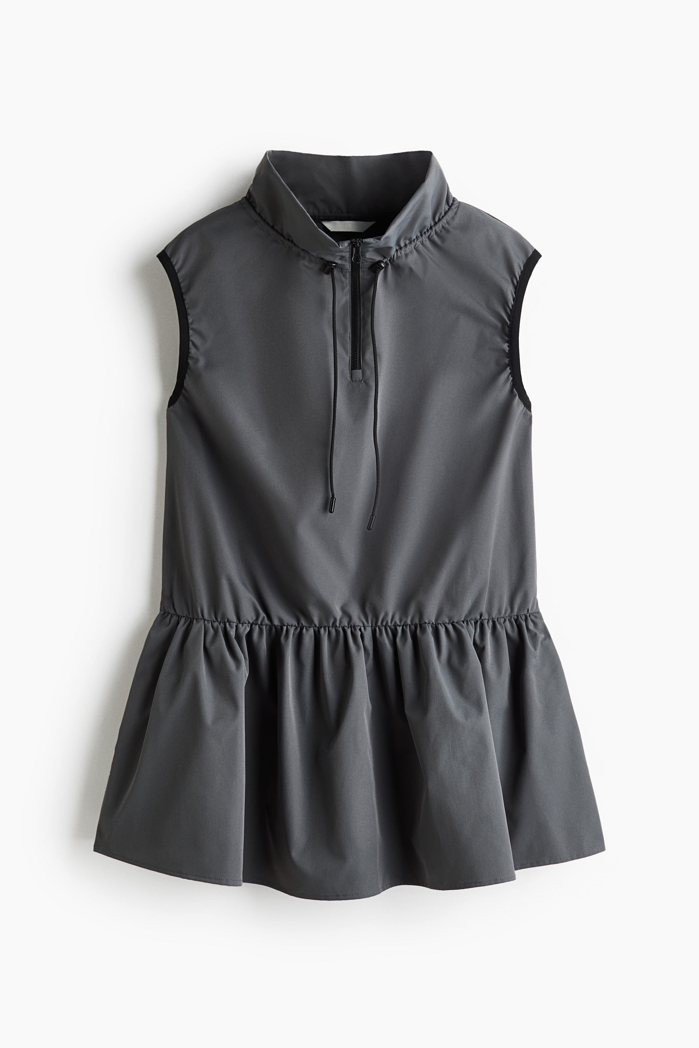 Drawstring-detail mini dress