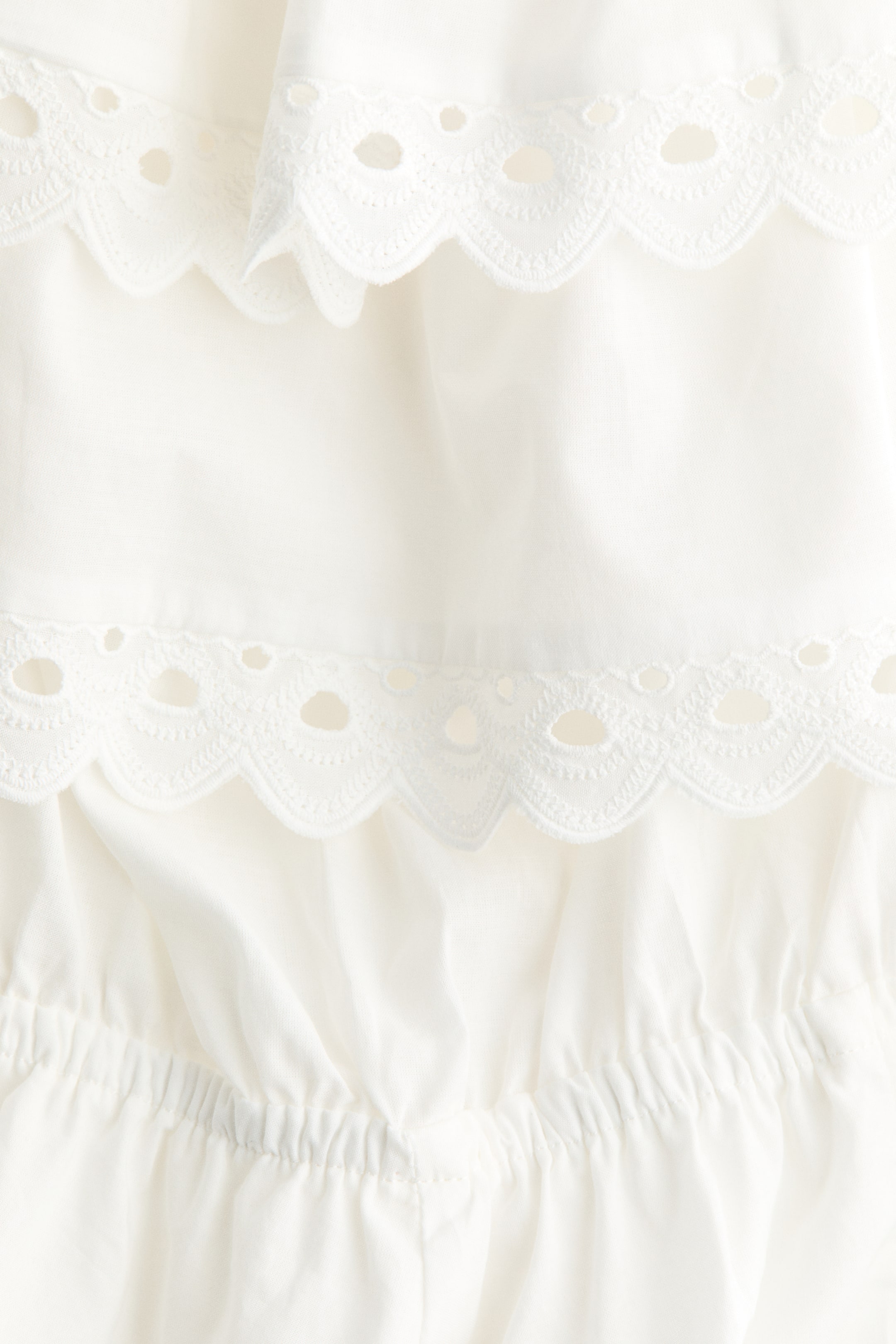Женские комбинезоны H&M Off-the-Shoulder Romper with Eyelet Embroidery — фото 4