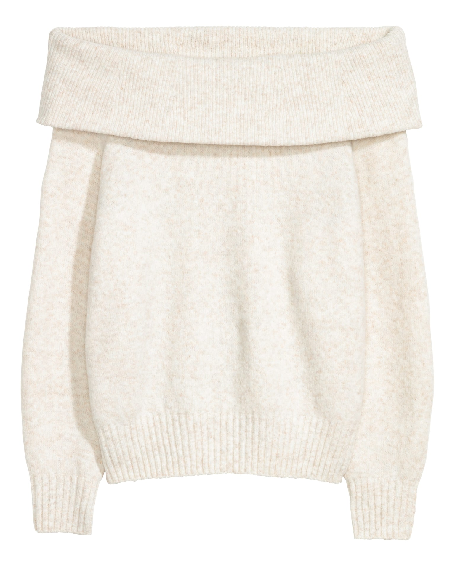 Jersey hombro descubierto - Blanco natural