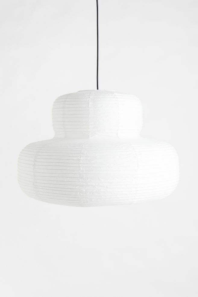 Rice paper pendant light - White - 1