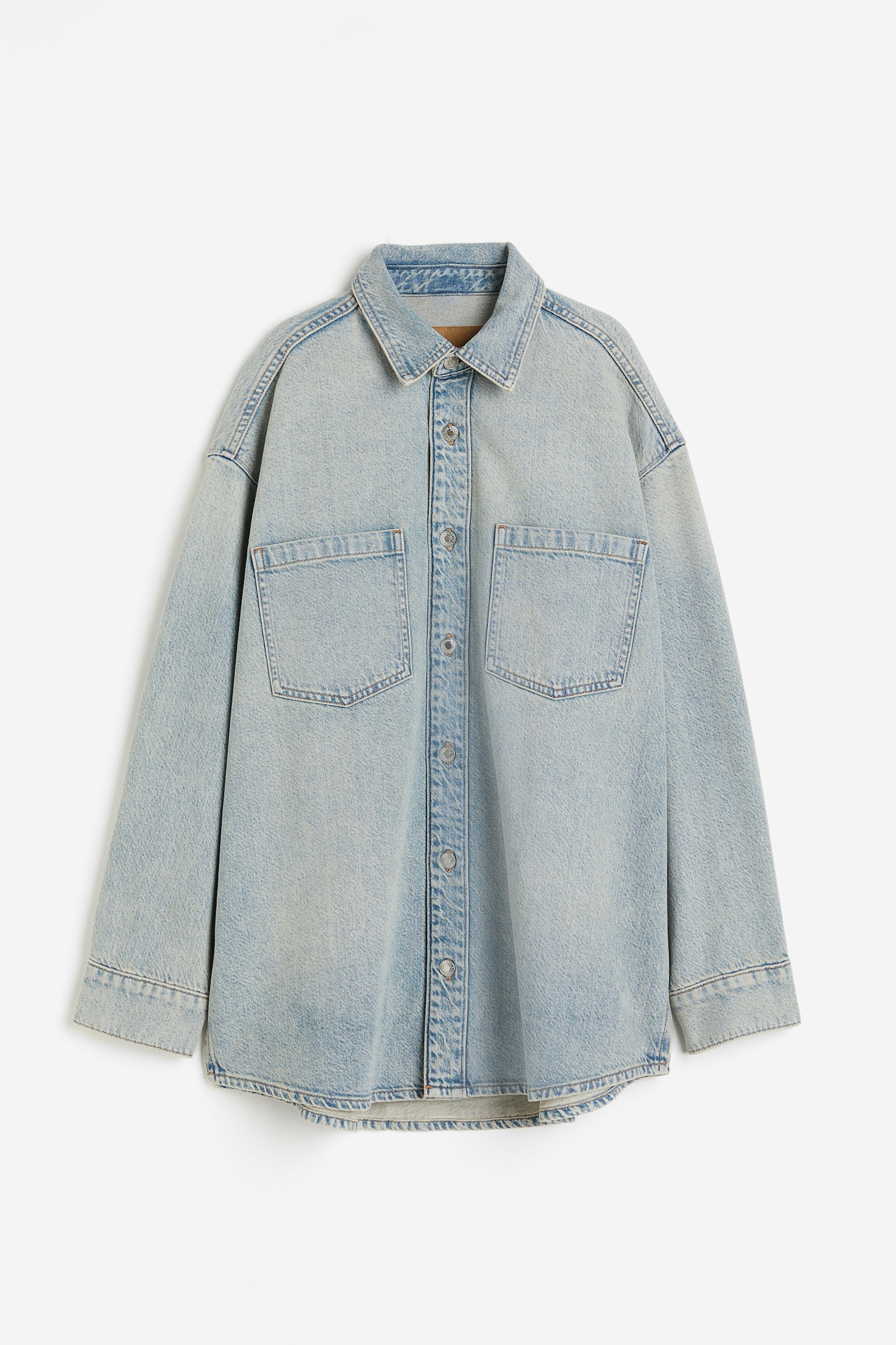 Feather Soft Denim Shirt - Pale denim blue/White - 2