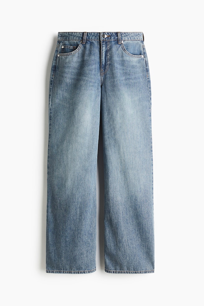Wide Regular Jeans - Denim blue/Denim grey - 1