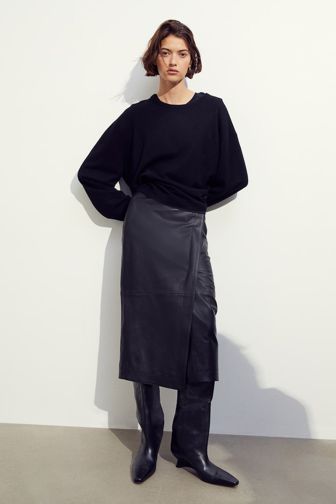 Fine-knit cashmere jumper - Black/Blue/Nearly black/Greige/dc/dc/dc - 1