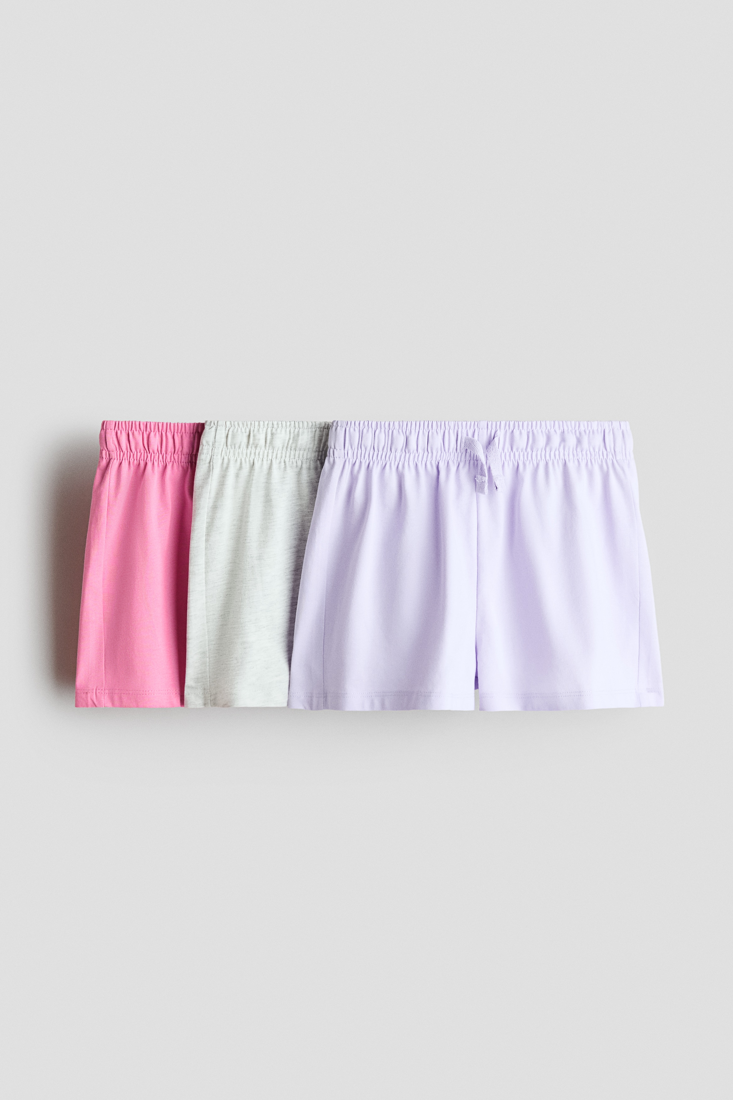 3-pack shorts i bomullstrikåModell