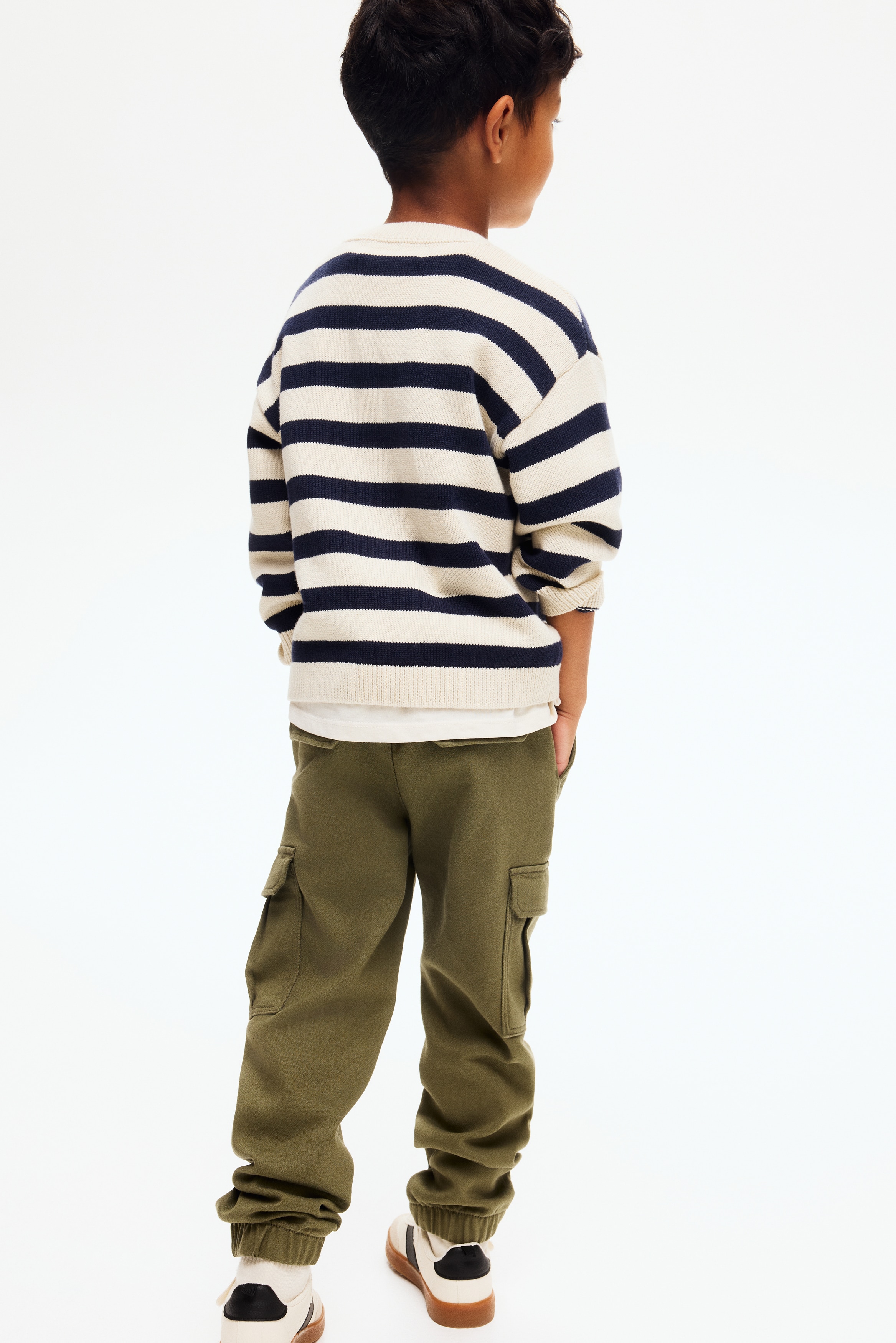 Pantalon Cargo Bébé Garçon Jumping Beans Gris Bleu Taille 9 Mois - Coton, Cordon - Neuf Avec étiquettes