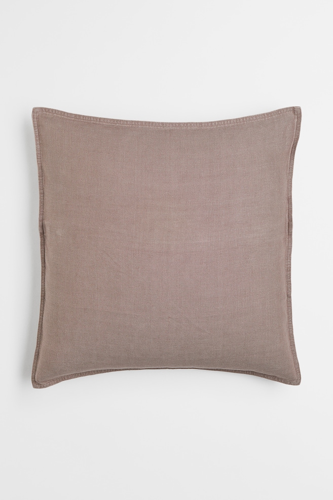 Washed linen cushion cover - Greige/Linen beige/Anthracite grey/White/dc/dc/dc/dc - 1