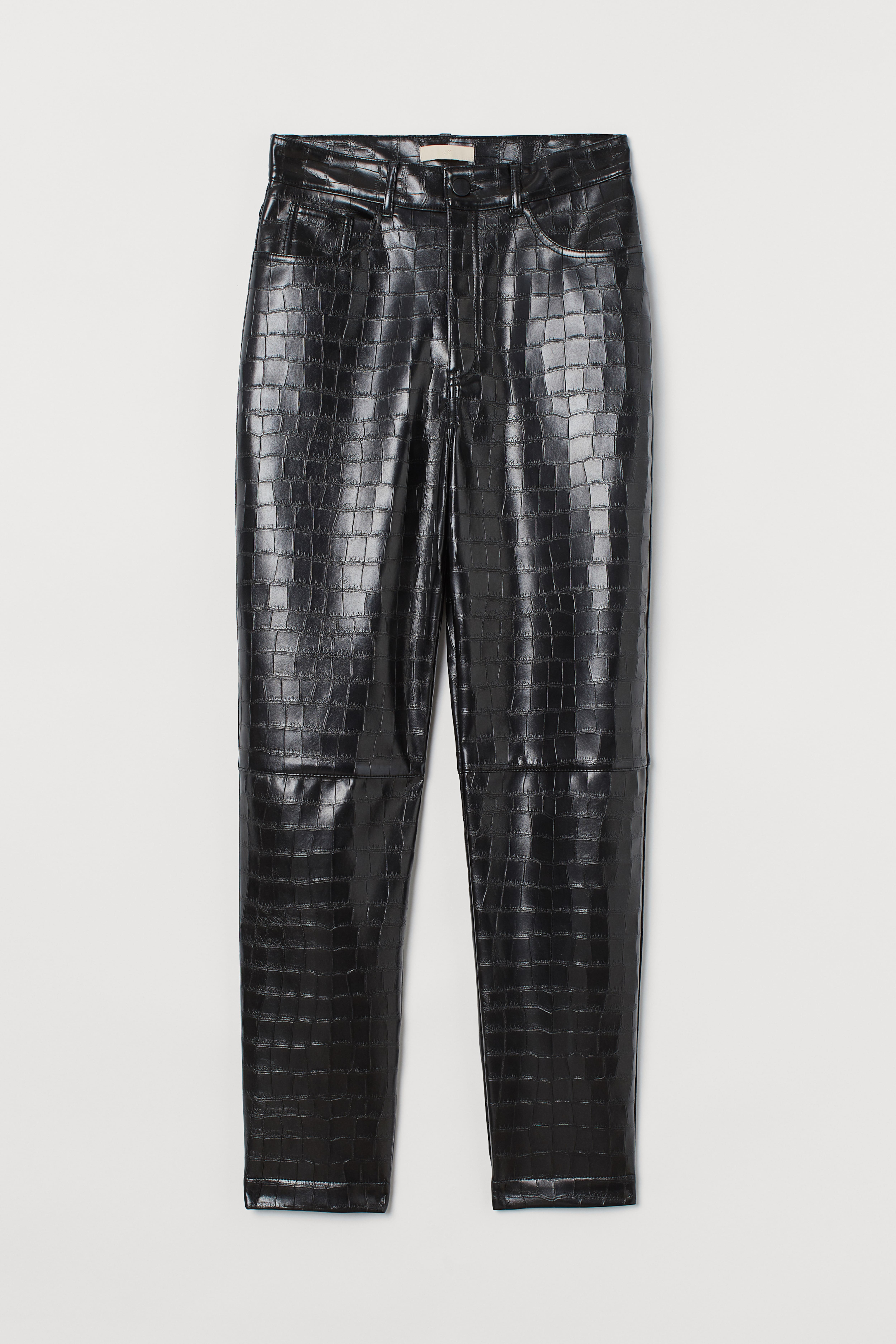 Leather trousers fashion h&m