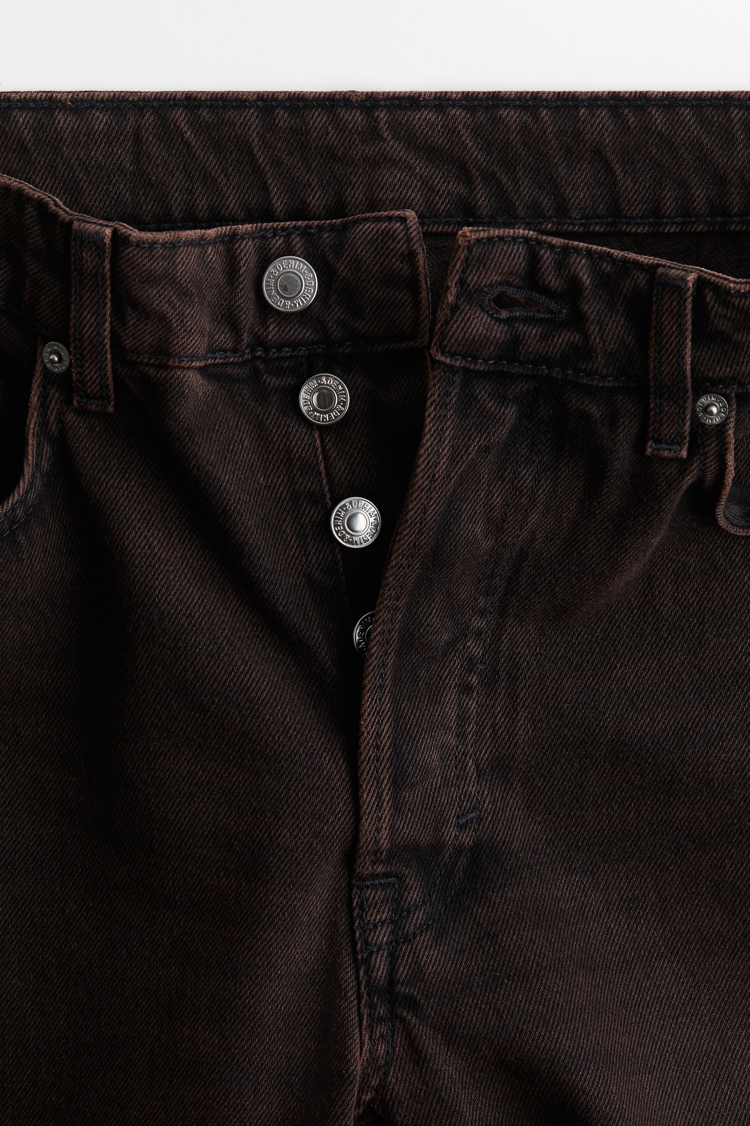 Straight Regular Jeans - Dark brown/Dark denim blue/Black/Denim blue/Blue - 4