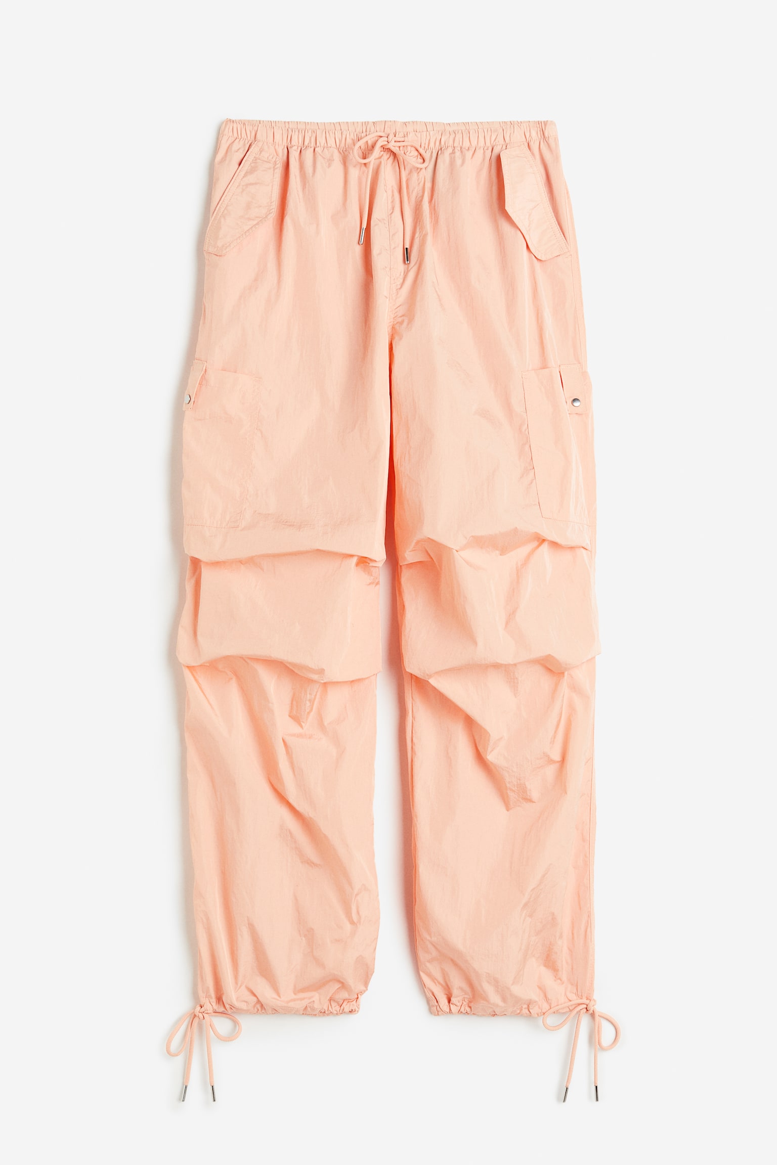 Nylon parachute trousers - Apricot/Beige - 1