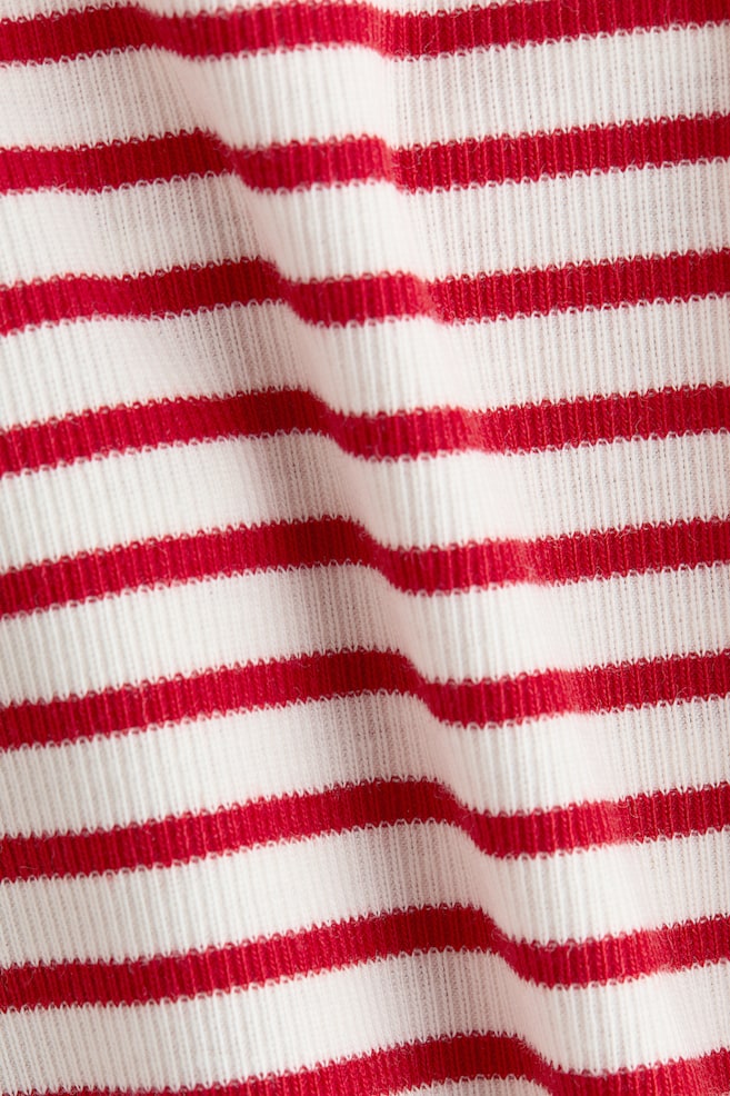 MAMA Maglia a costine-Bianco/rosso righe - 4
