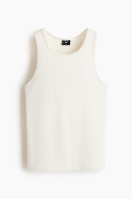 Ribbad tanktop Slim Fit