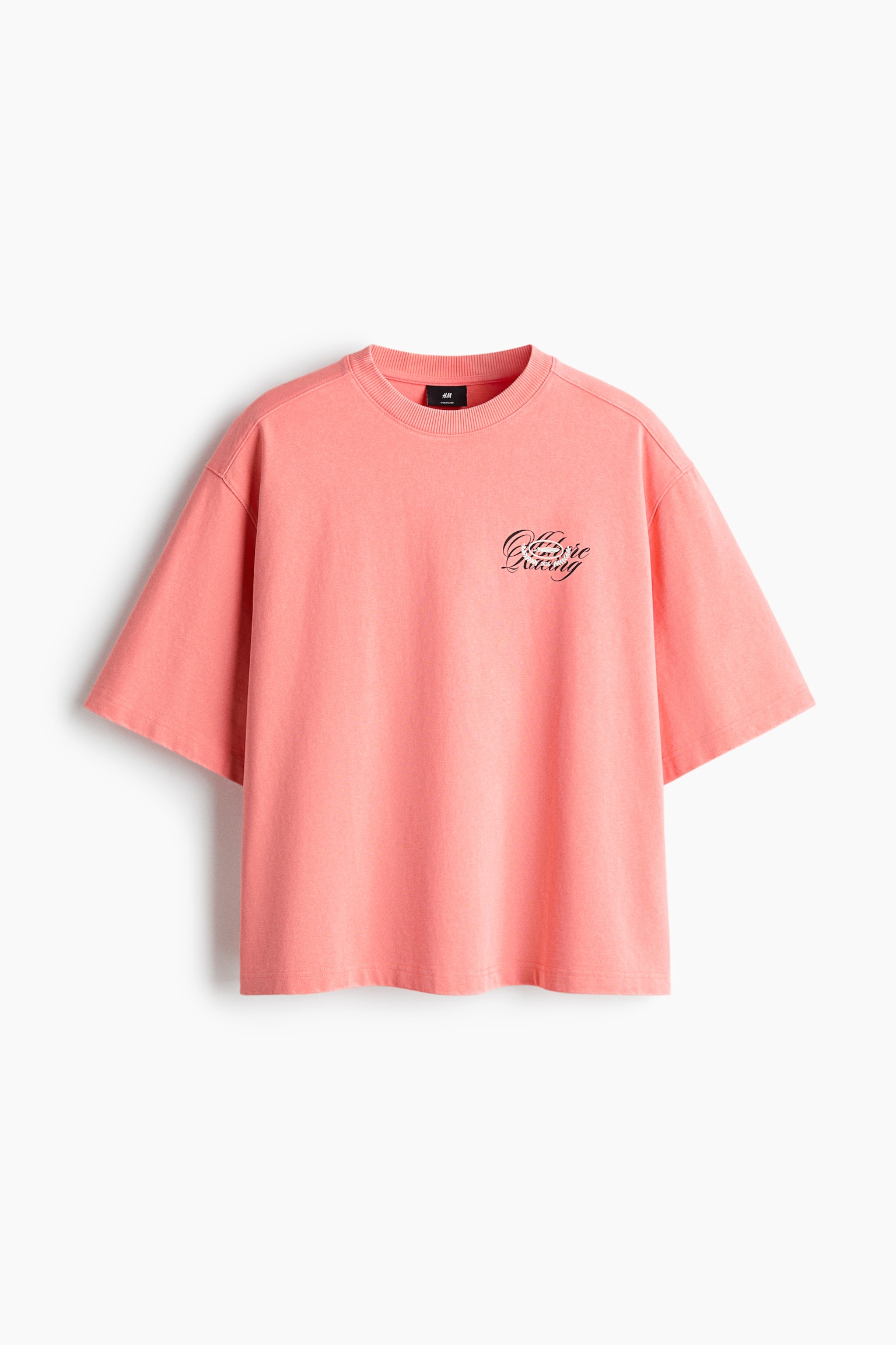 Boxy T-shirt Oversized Fit - Koraalroze/Off shore racing/Roomwit/Off shore racing/Zwart/The resort edition - 1