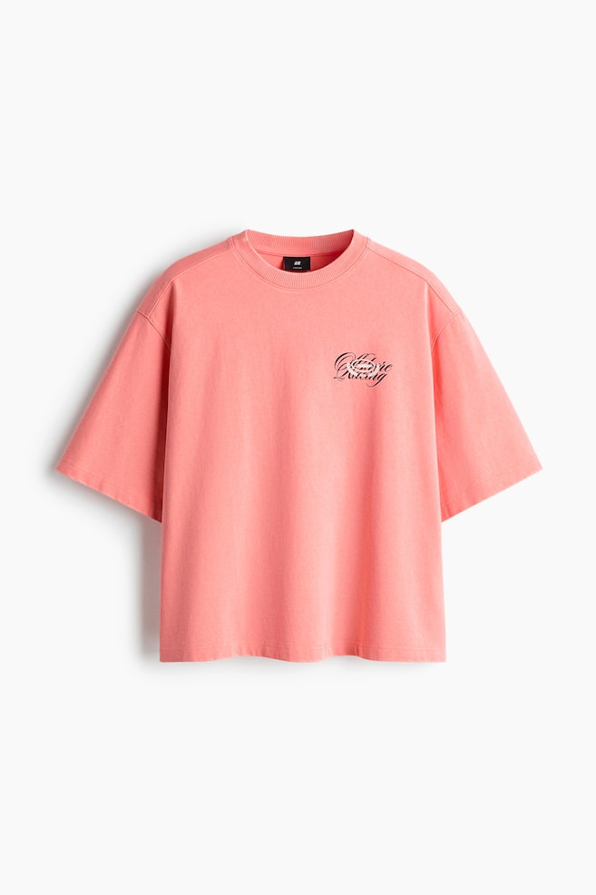 Oversized-Fit Boxy T-Shirt - Coral pink/Off Shore Racing/Black/The Resort Edition/Cream/Off Shore Racing - 1