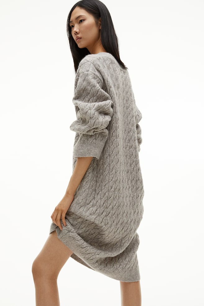 Cable-knit dress - Mole - 3