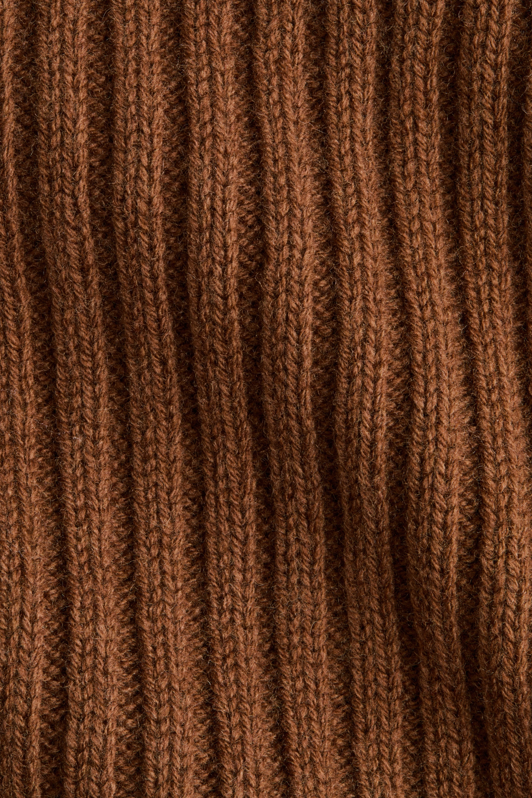 View larger image: Rib-knit wool jumper - Brown - Ladies | H&M 7