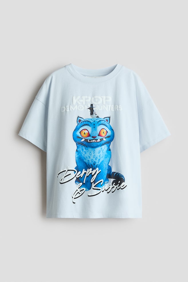 Playera con diseño - Azul claro/KPop Demon Hunters/Azul oscuro/SmileyWorld® - 1