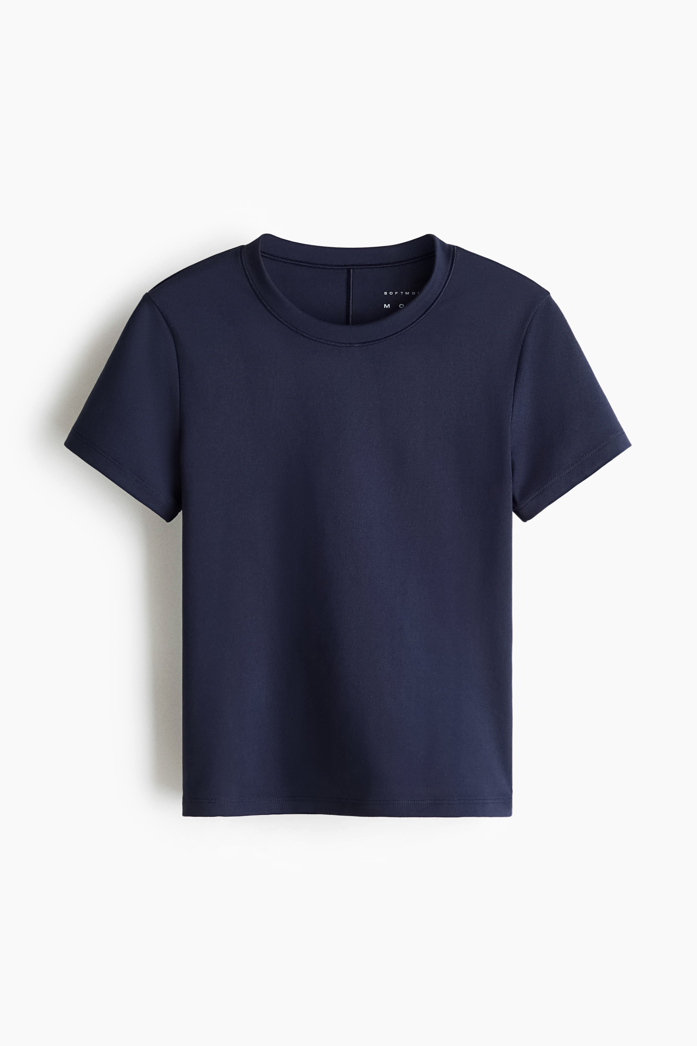 Slim Fit Sports T-shirt with SoftMove™ - Navy blue/Dusty purple